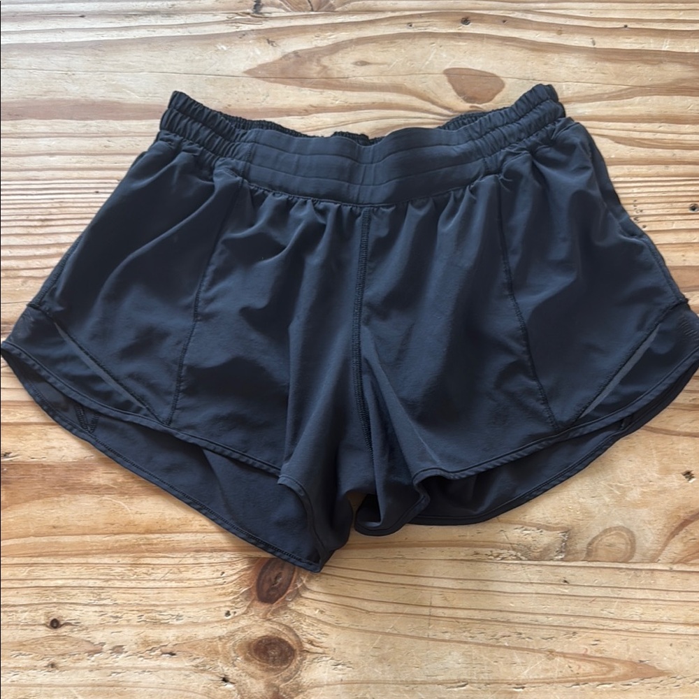 Lululemon Athletica Black Athletic Shorts Lightweight Breathable Design